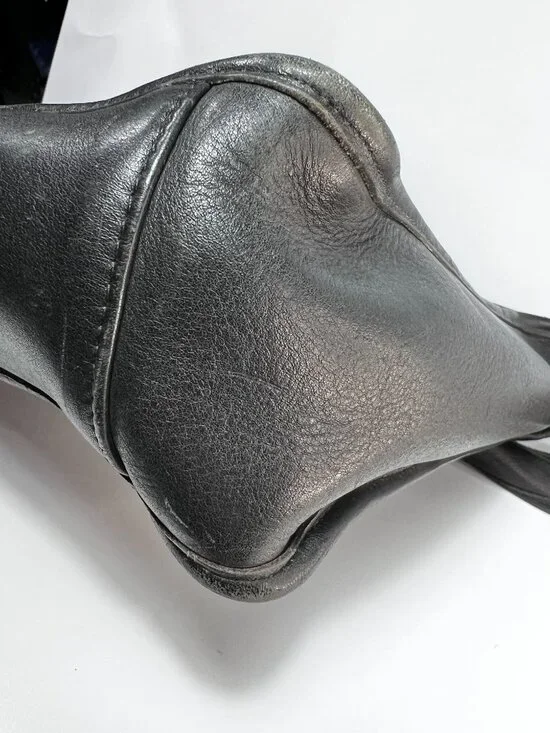 VTG 90's COACH LEGACY 5206 Black Leather Foldover Flap Messenger Briefcase - Picture 9 of 12